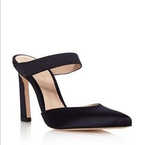 Stuart Weitzman Eventually Satin Mules